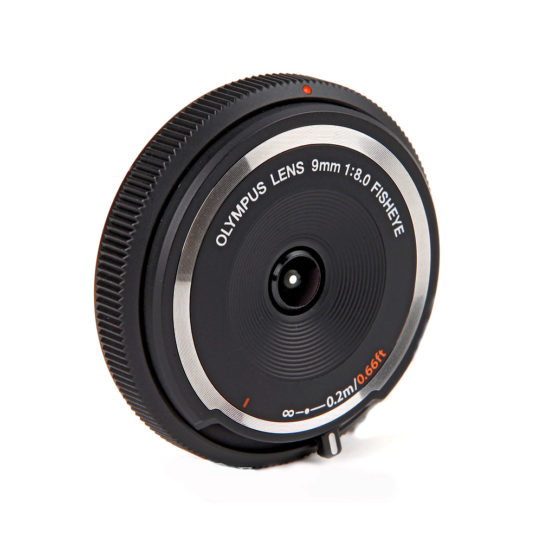 Olympus M.ZUIKO 9mm f8.0 Body Cap Lens fisheye - GARANZIA POLYPHOTO ITALIA 2 ANNI.
