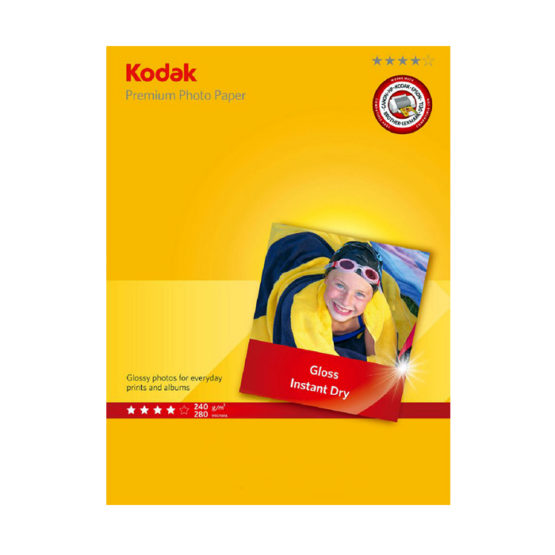 Kodak Premium Photo Paper Lucida 10x15 cm 20 fogli - 240 gsm - 280 microns