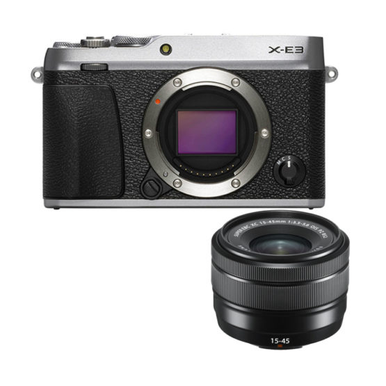Fujifilm X-E3 Silver+Ob.15-45mm - GARANZIA UFFICIALE FUJIFILM ITALIA 2 ANNI