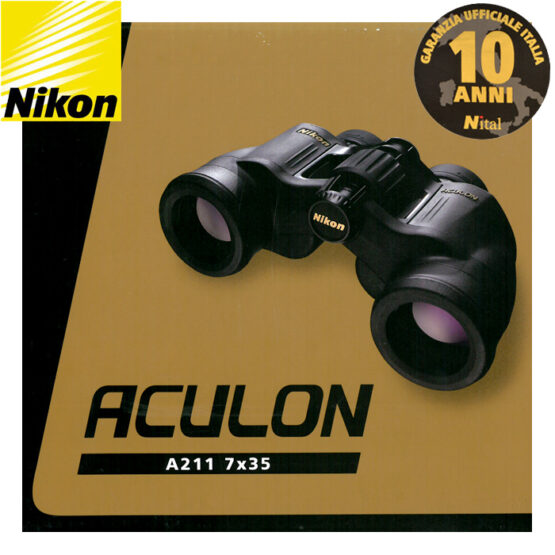 Nikon Aculon 7×35 A-211 binocolo - Garanzia Nital Italia 10 anni. - immagine 4