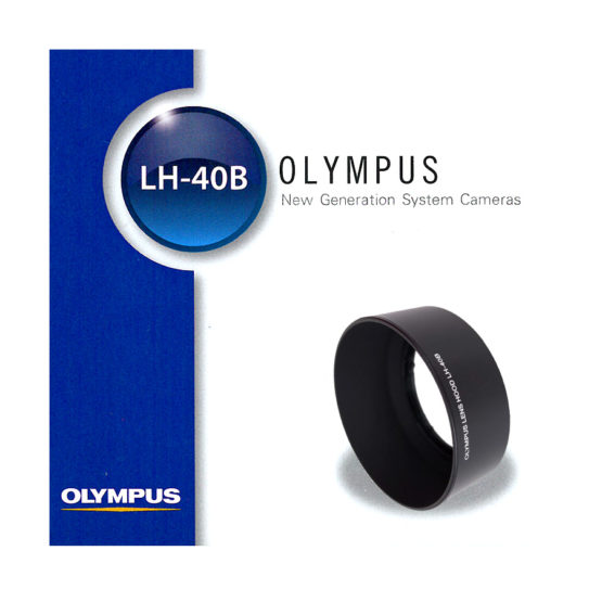 Olympus OM SYSTEM LH‑40B Paraluce Originale Nero per 45mm f/1.8 M.ZUIKO