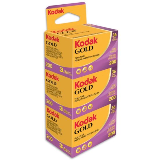 Kodak Gold 200 iso 200 35mm 36 pose - n.3 pezzi - Tripack
