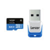 Lexar 64GB Professional 1000x Micro SDHC UHS-II U3, Scheda Di Memoria Con Lettore USB 3.0 Incluso, Per Video 4K E Full HD, Classe 10 - 3