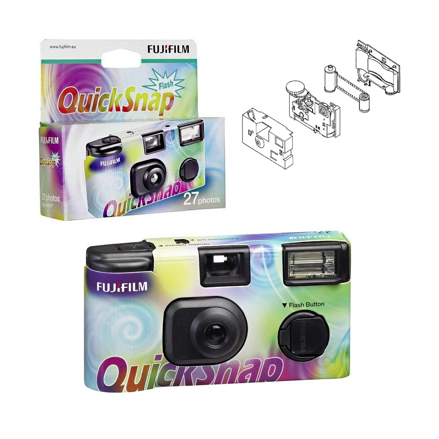 Fujicolor QuickSnap 27 foto - fotocamera usa e getta con flash