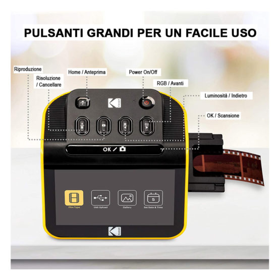 Kodak Slide N Scan Digital Film Scanner - GARANZIA POLYPHOTO ITALIA - immagine 3