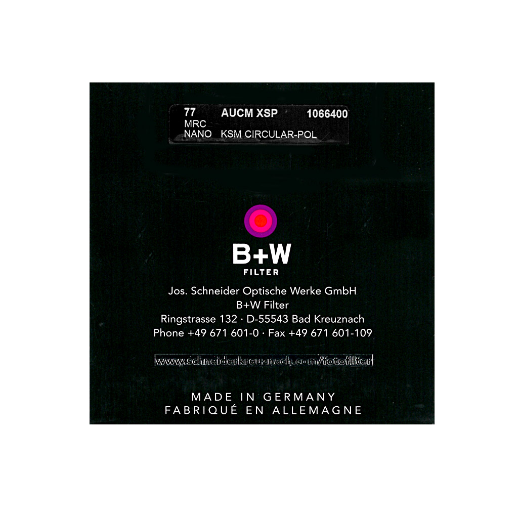 B+W filtro 77mm MRC nano XS-Pro KSM - polarizzatore circolare - immagine 3