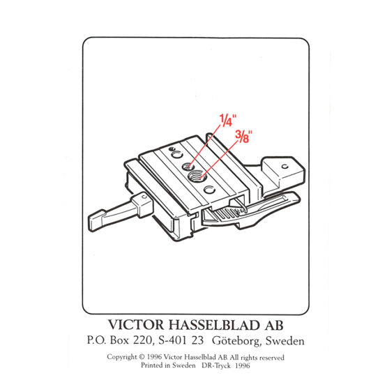 Hasselblad attacco rapido con bolla serie S - immagine 4