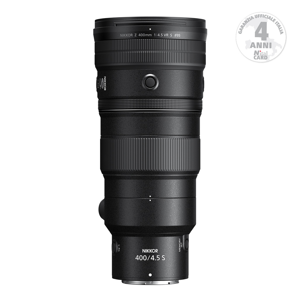 Nikon Z 400 mm f/4.5 VR S-Line Nikkor – Garanzia Nital Italia 4 Anni - immagine 2