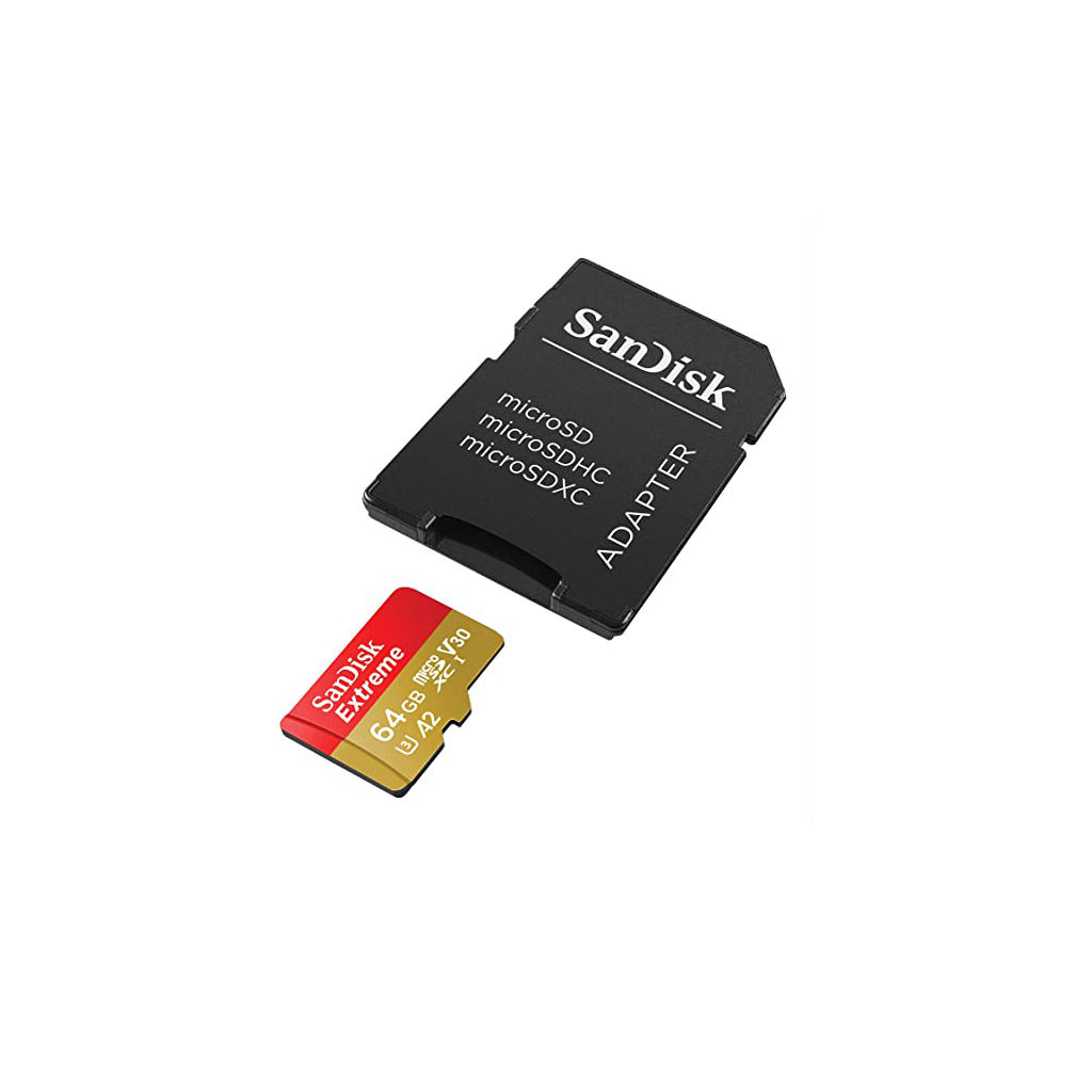 SanDisk microSDXC Extreme da 64 GB + adattatore SD + RescuePRO Deluxe - immagine 2