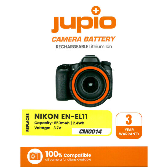 Jupio batteria EN-EL11 compatibile Nikon – Li-Ion – ricaricabile – Garanzia 3 anni - immagine 2