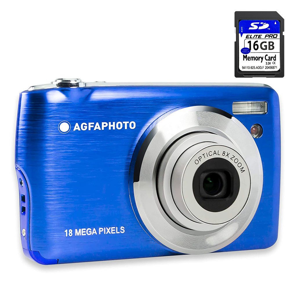 AgfaPhoto DC-8200 blu + SD 16gb + borsa