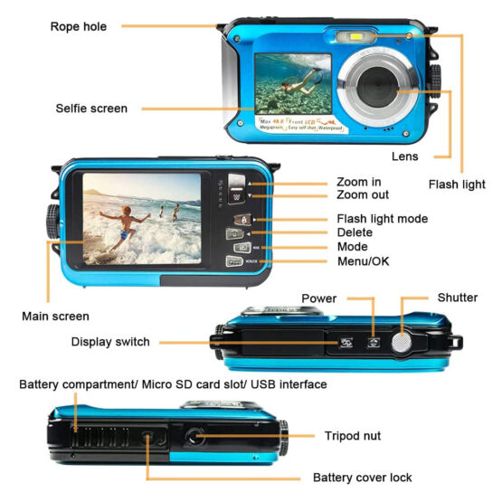AgfaPhoto WP-8000 Waterproof 3mt - immagine 2