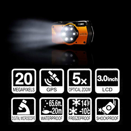 Ricoh WG-6 orange - GPS - SUB fino a 20 metri - Garanzia Fowa Italia 2 anni - immagine 12