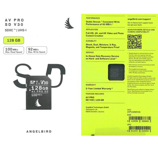 Angelbird scheda AV Pro SD V30 128GB - immagine 4