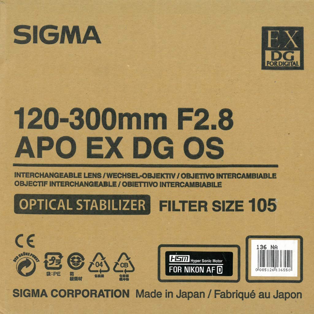 Sigma 120-300mm f/2.8 APO EX DG OS HSM + duplicatore 2X - USATO - immagine 11