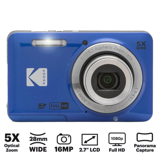 Kodak FZ 55 Pixpro 16Mp - blue - con astuccio - immagine 3