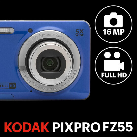 Kodak FZ 55 Pixpro 16Mp - blue - con astuccio - immagine 9