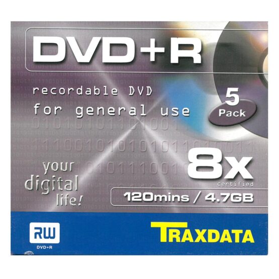 Traxdata DVD+R - 8x - 4,7GB - 5 pezzi - immagine 3