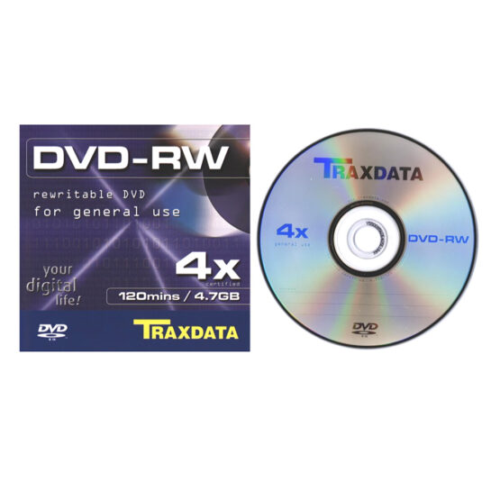 Traxdata DVD+RW - 4x - 4,7GB - 5 pezzi - immagine 2