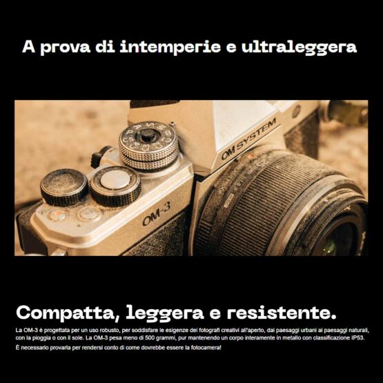 OM System OM-3 corpo + SD 64gb + borsa - garanzia POLYPHOTO Italia - immagine 17