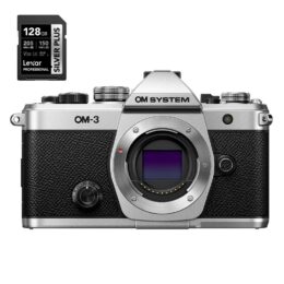 OM System OM-3 corpo + CASHBACK di € 200 + 2° batteria BLX-1 + SD 128GB + 5 ANNI garanzia POLYPHOTO Italia