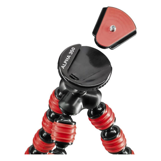 Cullmann Alpha 350 red - mini treppiede flessibile - immagine 3
