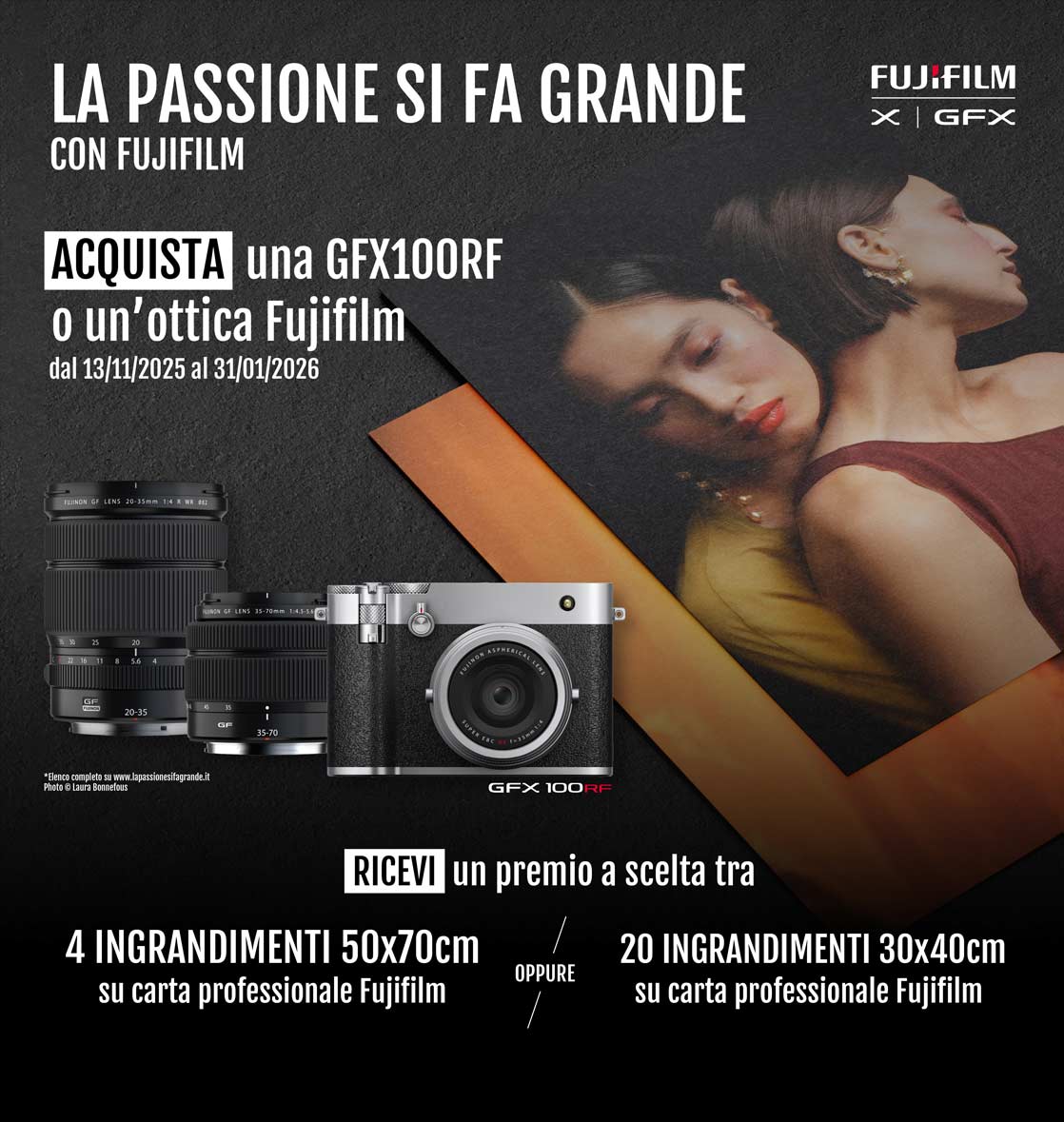 Fujifilm GFX 100 RF + SDXC 128GB – Silver - garanzia FUJIFILM ITALIA 2 anni - immagine 2