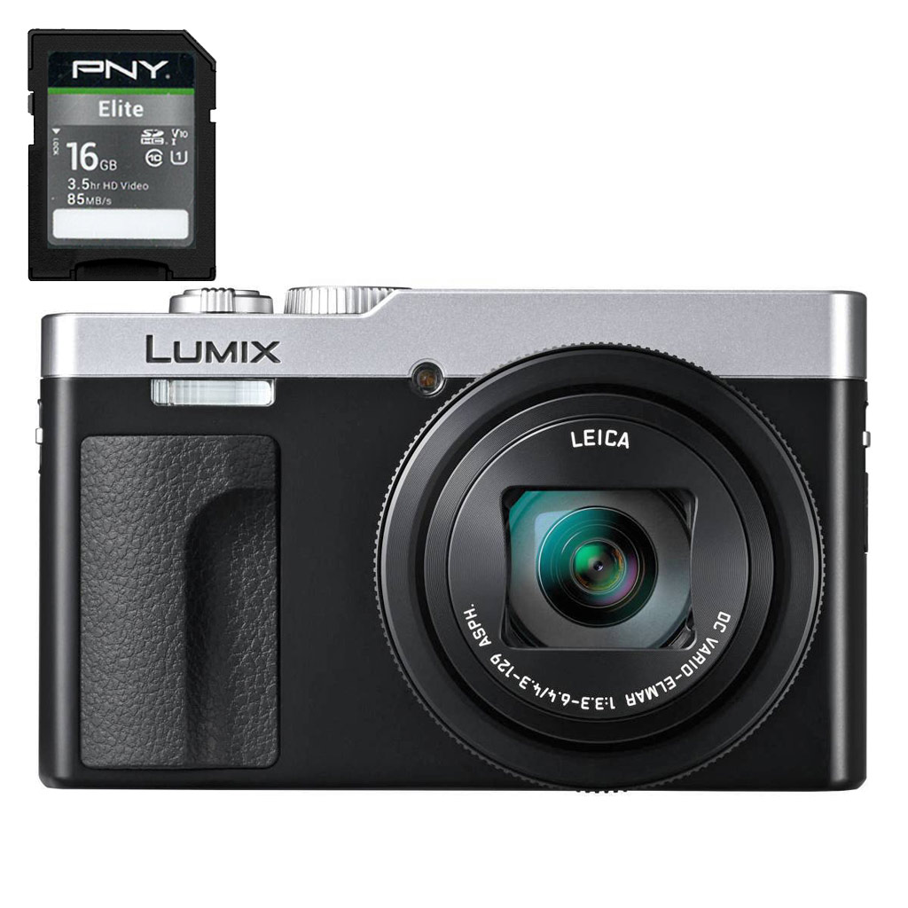 Panasonic Lumix TZ99 silver + SD 16GB + mini treppiede - Garanzia Fowa Italia 4 anni