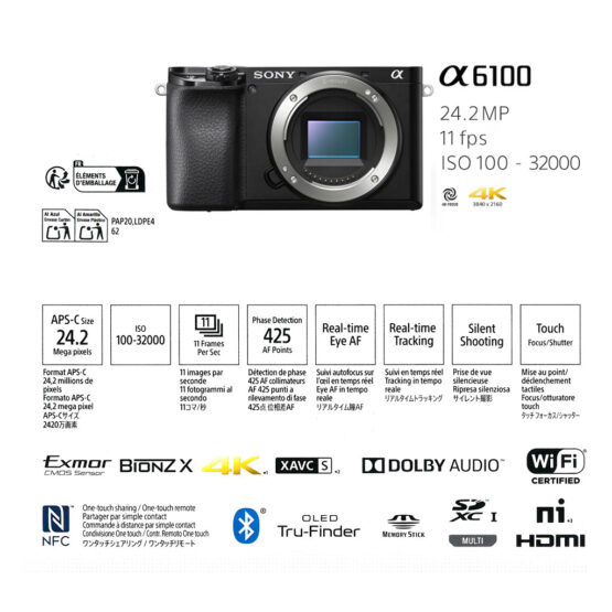 Sony Alpha 6100 + 16 50mm OSS II - garanzia Sony Italia 2 anni - immagine 19