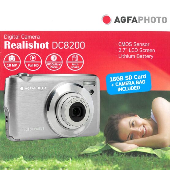 AgfaPhoto DC-8200 silver + SD 16gb + borsa - immagine 9