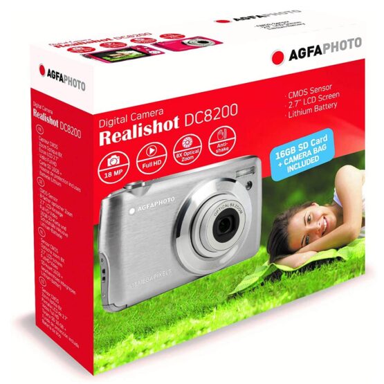 AgfaPhoto DC-8200 silver + SD 16gb + borsa - immagine 10