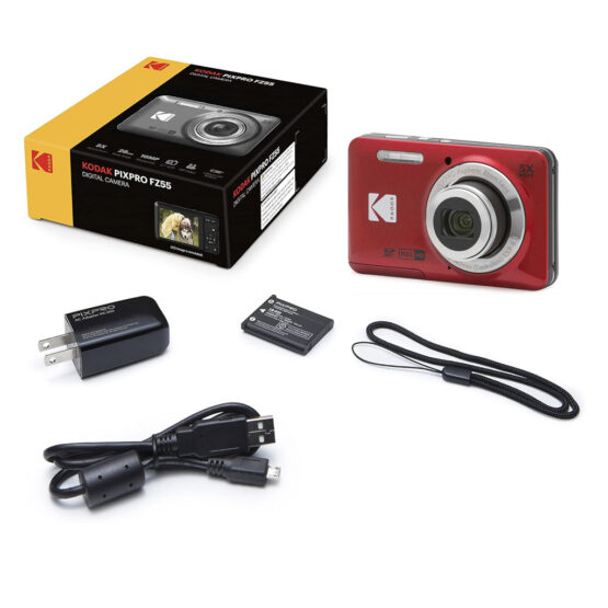 Kodak FZ 55 Pixpro 16Mp - rosso - con astuccio - immagine 10