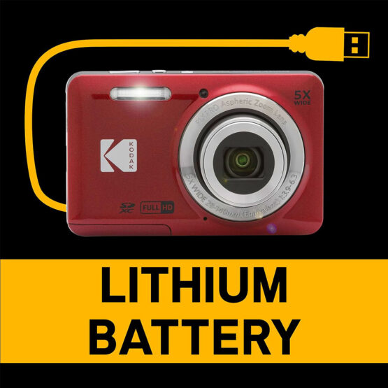 Kodak FZ 55 Pixpro 16Mp - rosso - con astuccio - immagine 14
