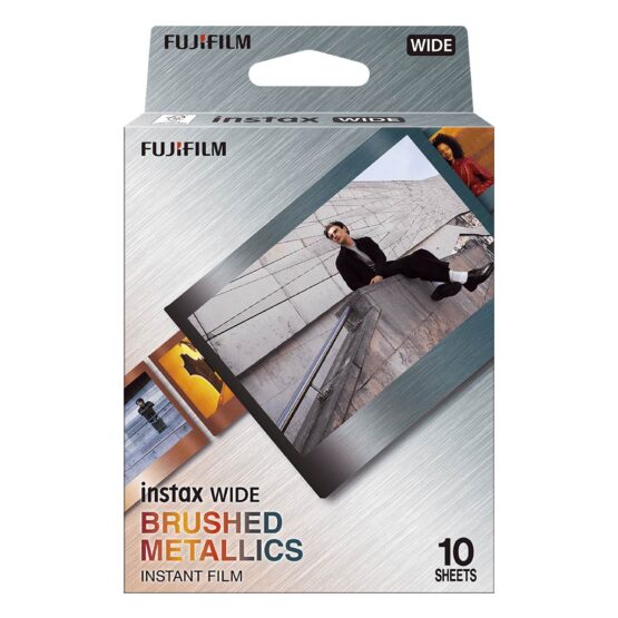 Fujifilm pellicola Instax WIDE Brussed Metallics 10X2 - 10 foto colore - immagine 2
