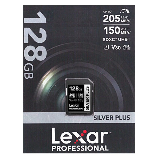 Lexar scheda SD 128 GB Pro Silver Plus SDXC UHS-I U3 V30 4K UHD - immagine 4