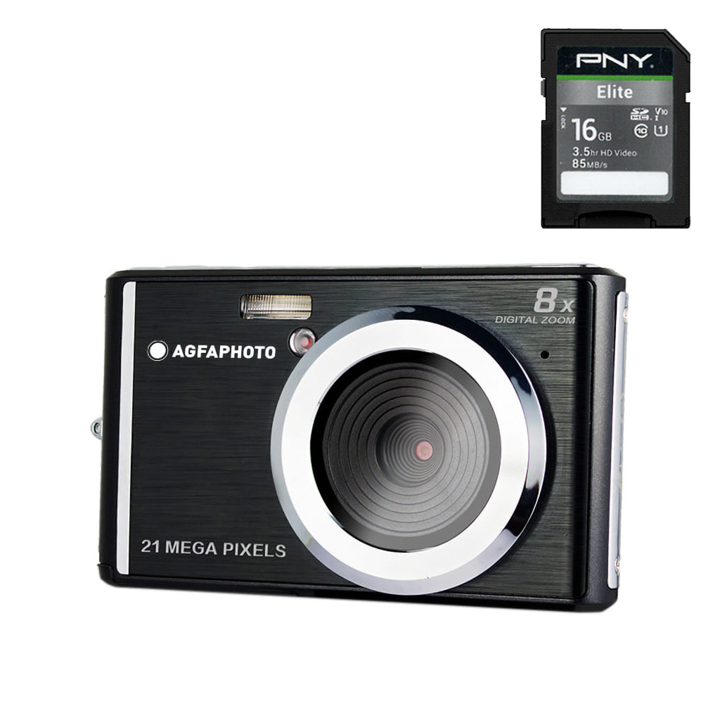 AgfaPhoto DC5200 nera + SD 16gb + astuccio