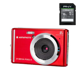 AgfaPhoto DC5200 rosso + SD 16gb + astuccio