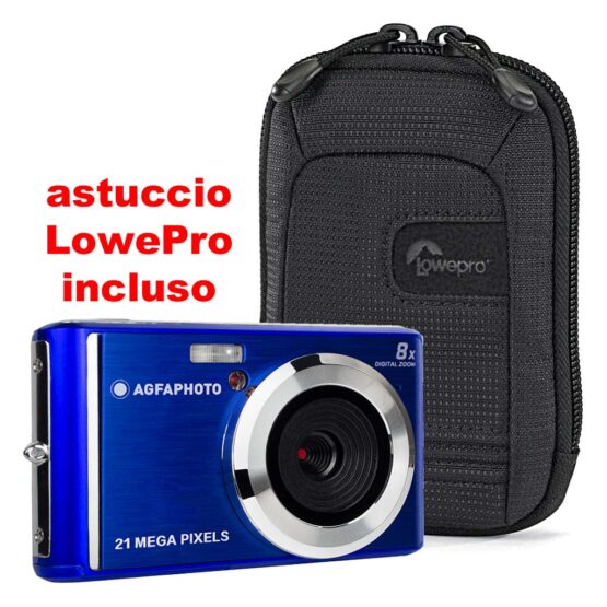 AgfaPhoto DC5200 blue + SD 16gb + astuccio - immagine 8