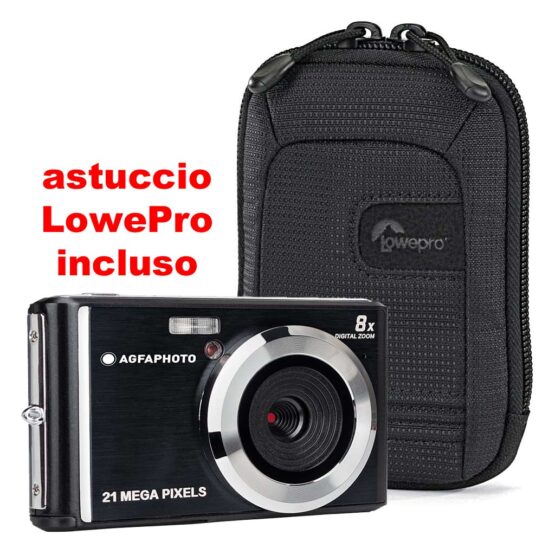AgfaPhoto DC5200 nera + SD 16gb + astuccio - immagine 8