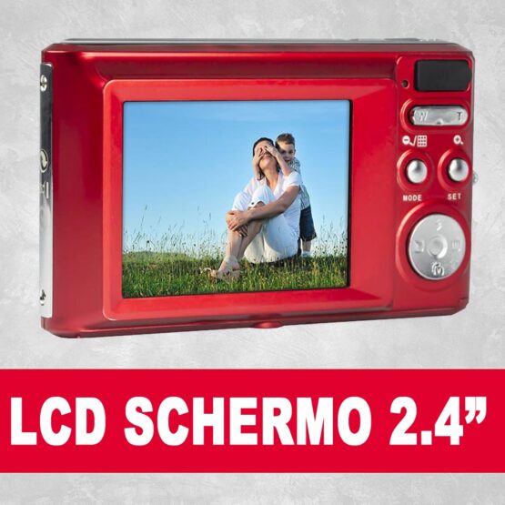 AgfaPhoto DC5200 rosso + SD 16gb + astuccio - immagine 6