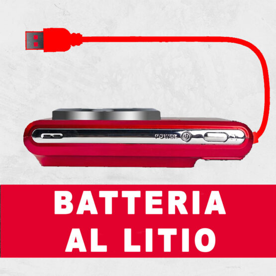 AgfaPhoto DC5200 rosso + SD 16gb + astuccio - immagine 7