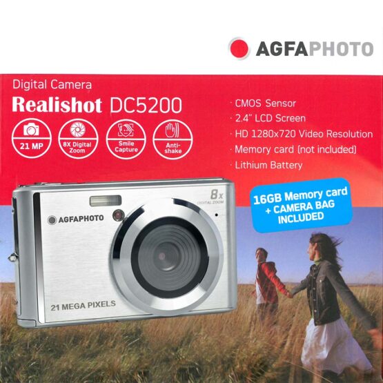 AgfaPhoto DC5200 silver + SD 16gb + astuccio - immagine 9