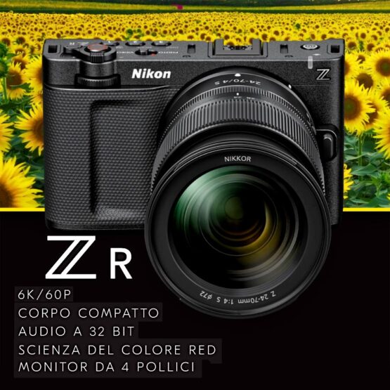 Nikon ZR corpo + 24-70mm f/4 S + CF express 256 GB - Garanzia Nital Italia 4 Anni - immagine 12