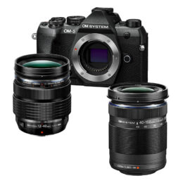 Om System OM-5 Mark II + 12-40mm f/2.8 Pro II + ob. 40/150mm R - black + CASHBACK di € 400 + GARANZIA 5 ANNI Polyphoto Italia