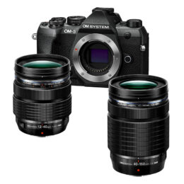 Om System OM-5 Mark II + 12-40mm f/2.8 Pro II + ob. 40/150mm f/4 PRO - black + CASHBACK di € 600 + GARANZIA 5 ANNI Polyphoto Italia