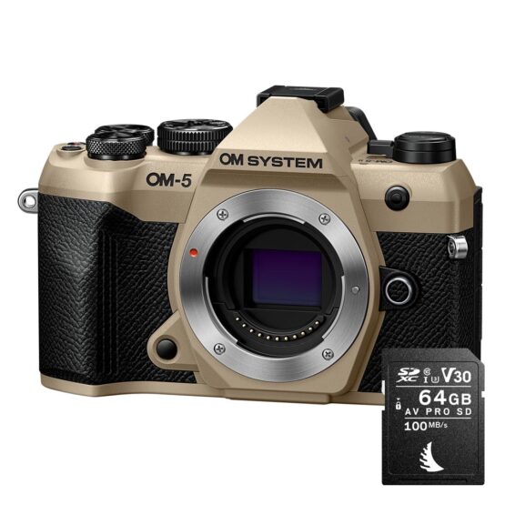 Om System OM-5 Mark II - corpo sabbia + SD 64GB - CASHBACK € 200 - gar. POLYPHOTO Italia 2 anni