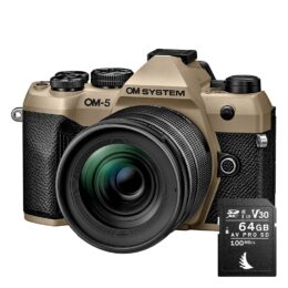 Om System OM-5 Mark II + 12-45mm f/4 Pro + SD 64GB - sabbia - CASHBACK € 200 - gar. POLYPHOTO Italia 2 anni