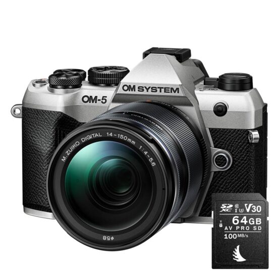 Om System OM-5 Mark II + 14-150mm II + SD 64GB - silver - CASHBACK € 150 - gar. POLYPHOTO Italia