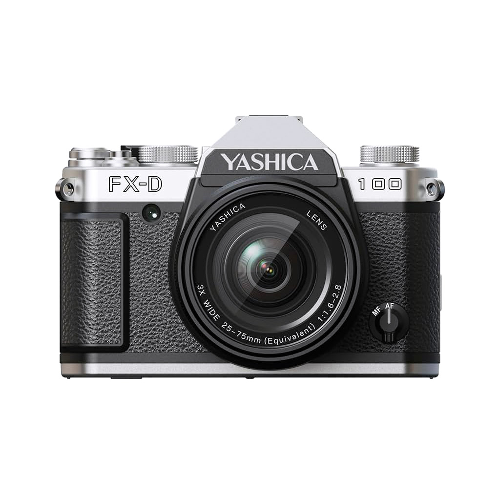 Yashica FX-D 100 silver + scheda MicroSD + kit accessori - Garanzia Fowa Italia 2 anni - immagine 2