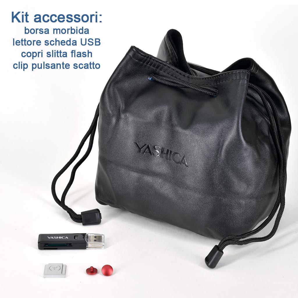 Yashica FX-D 300 silver + scheda MicroSD + kit accessori - Garanzia Fowa Italia 2 anni - immagine 11